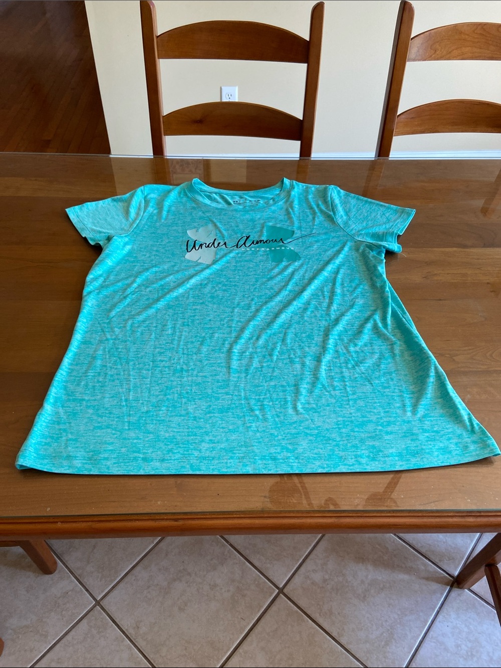 Under Armour Turquoise Heather Short Sleeve Tee